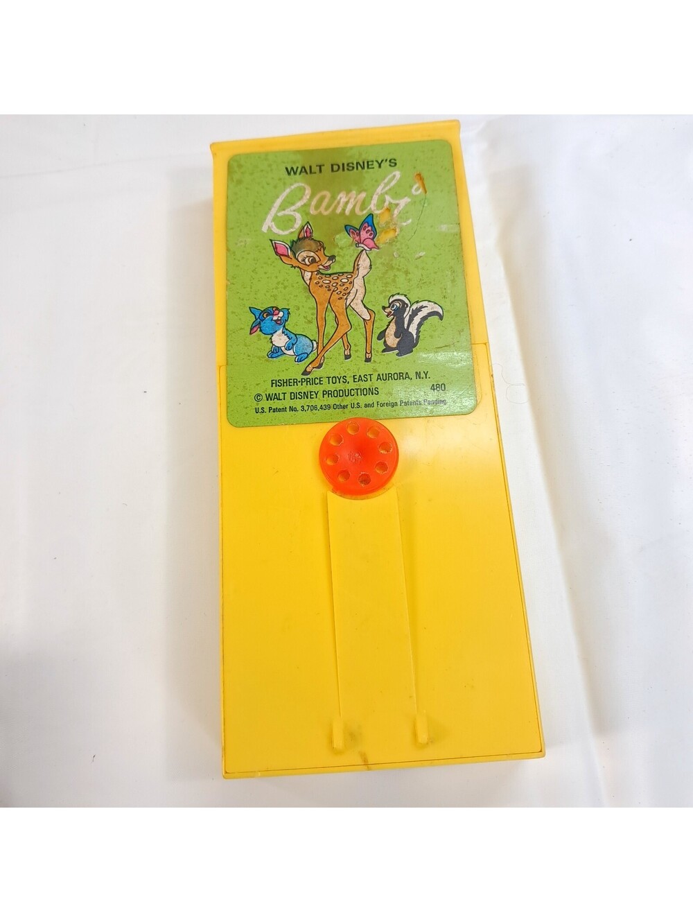 Vintage Fisher Price Movie Viewer CARTRIDGE Walt Disney's Bambi & Friends #480